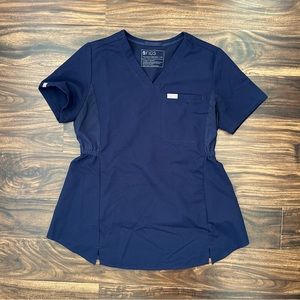 FIGS Octavia Maternity Top XS Navy